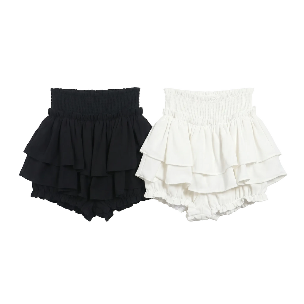 montquant-layered-puffy-skirt-shorts-white-side-view